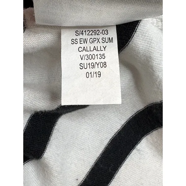 Old Navy Pineapple Pocket‎ T-Shirt Womens XXL White Black Striped Casual Tee - Image 7