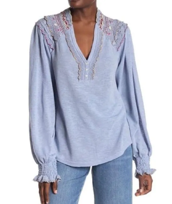 Free People Siesta Fiesta Pullover Blouse - Image 2