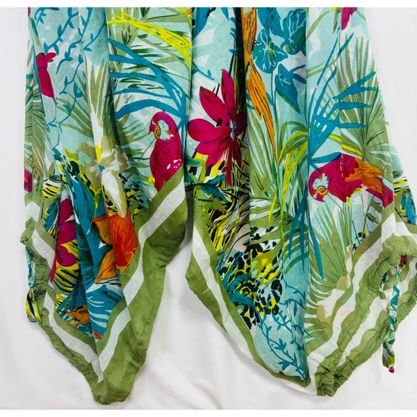 Rebecca Donde Women's Harem Wide Leg Jumper/Cover-Up OSFM Tropical Resort Beach‎ - Image 4