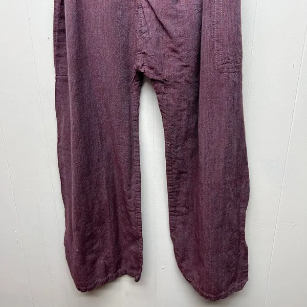 Women's Pull On Strapless Ankle Jumpsuit Size Large Tie Back Lightweight - Image 5