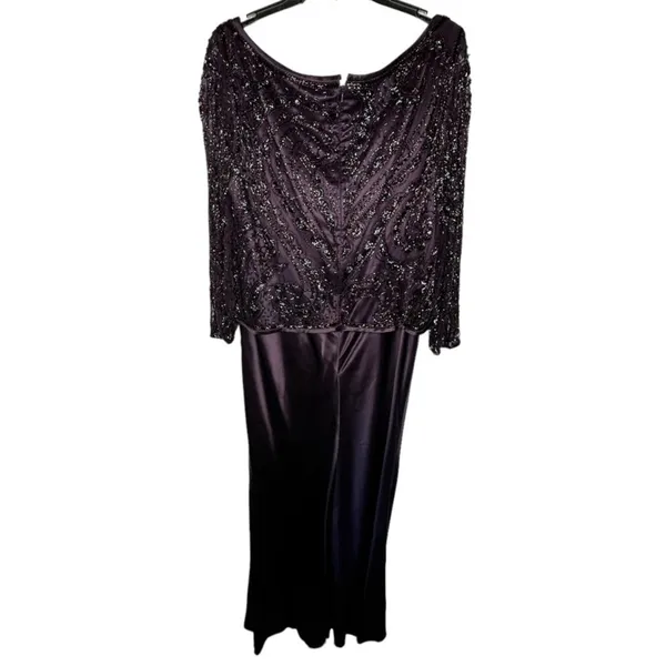 Jovani Silk Beaded Dress‎ - Image 6