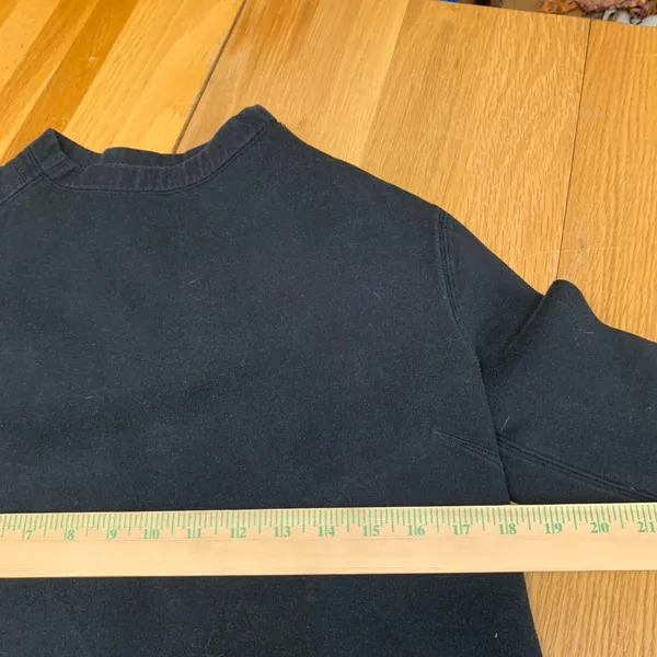 Lululemon‎ Mock Neck Long Sleeve Tunic City Bound Dress Black Split Back Hem 6 - Image 2