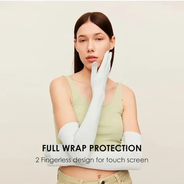 Gloves Women Formal Gray XL UV Protection Touchscreen UPF 50 Driving Cooling OC5 - Image 5