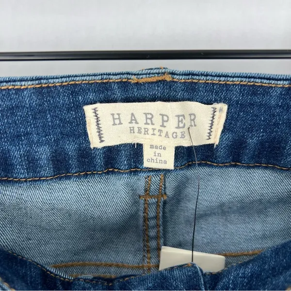 Harper Heritage Core Stretch Ripped Distressed Knees High Rise Skinny Jeans‎ - Image 4
