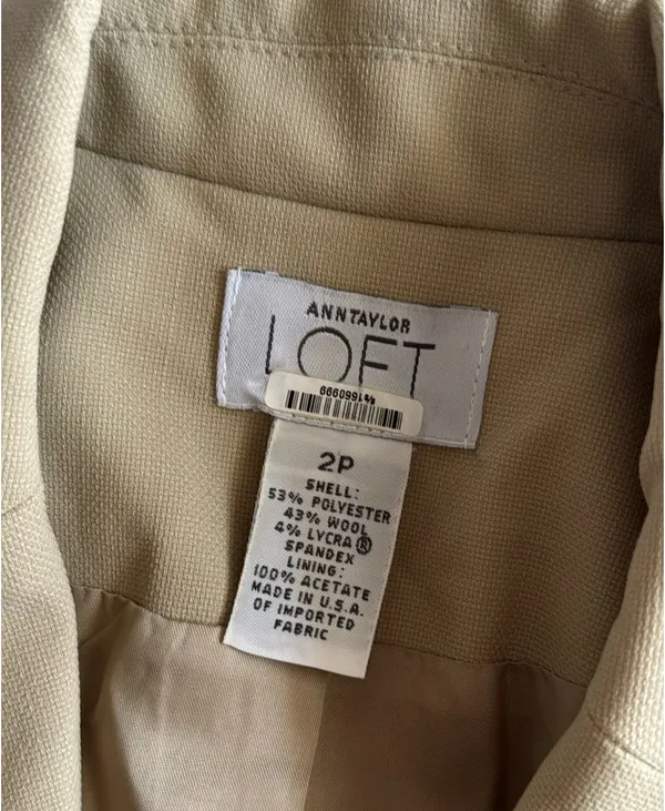Ann Taylor Loft Pantsuit Tan - Image 5