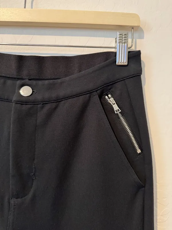 G Fore Double Knit Moto Pants Size 6 Black Stretch Golf‎ Slacks Sporty Classic - Image 4