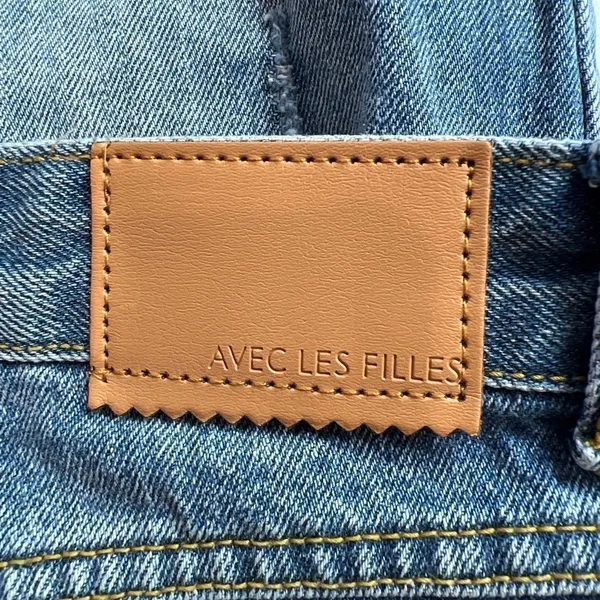 Avec Les Filles‎ Distressed Mom Button Fly High Waisted Mom Jeans - Image 7