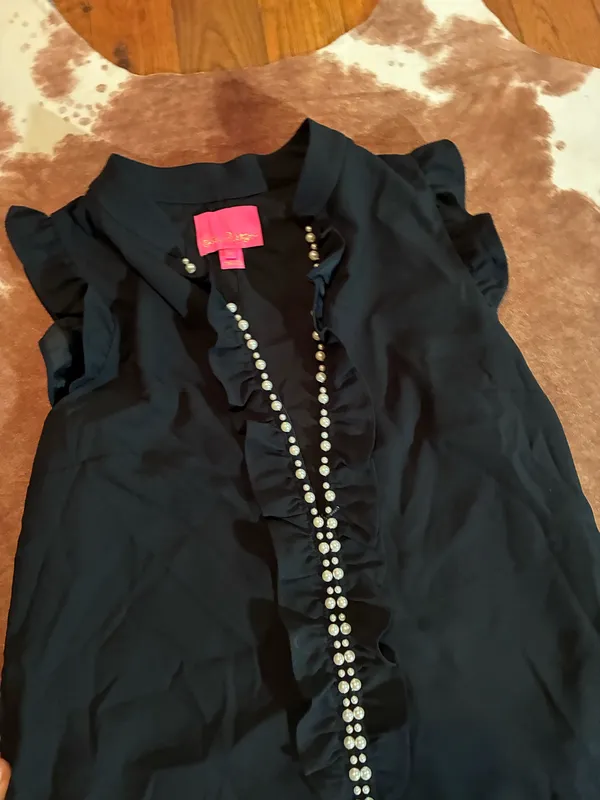 Lilly Pulitzer Adalee Shift Dress with Pearl Accents Size 8 No flaws like new! - Image 5