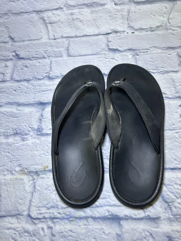 OluKai Ohana Sandals Womens Size 11 Black Flip Flops Thong Comfort Summer - Image 7