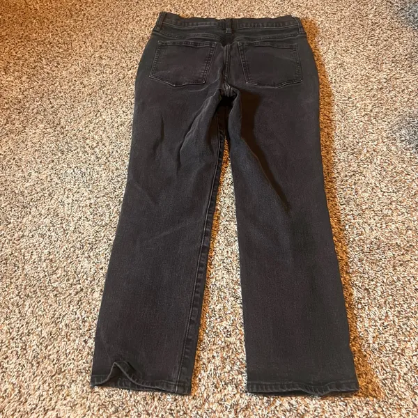 J.Crew Essential Straight Jeans Women's‎ Size 28 Black Denim Casual - Image 6