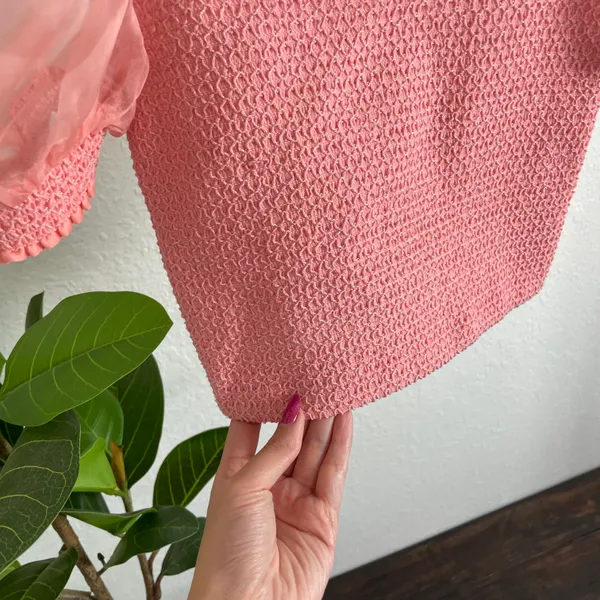 Alice + Olivia | Eliana Smocked Crop Top - Image 7