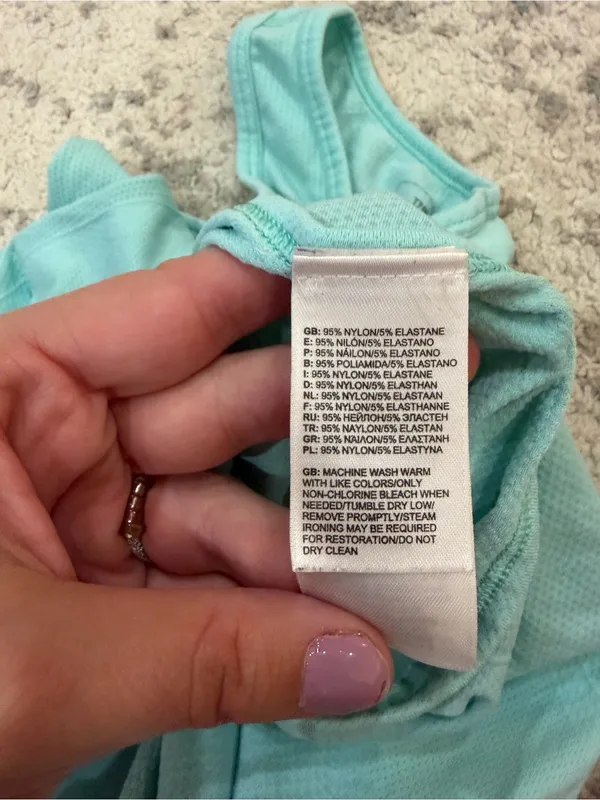 The North Face VaporWick Racerback Tank Medium M Aqua Mint Athletic - Image 5