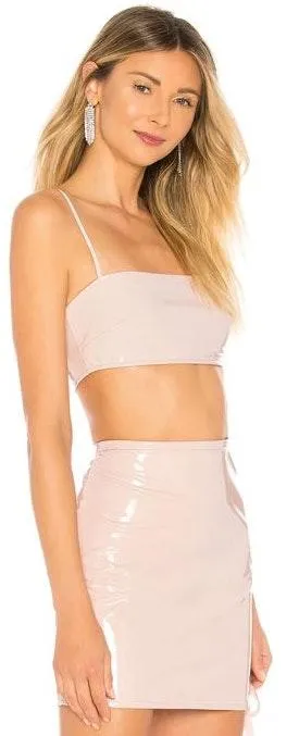 H:ours Revolve Nude Crop Top - Image 2