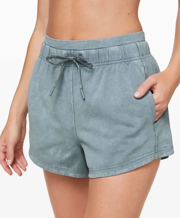 Lululemon Inner Glow Short 3" Washed Chambray 6 - Image 9