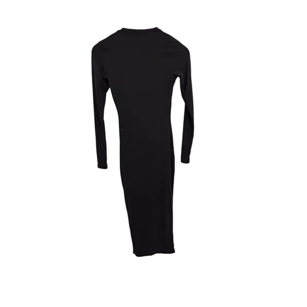 SKIMS Fits Everybody Crew Neck Long Sleeve Maxi Dress Black S NWT ( sold out) - Image 4