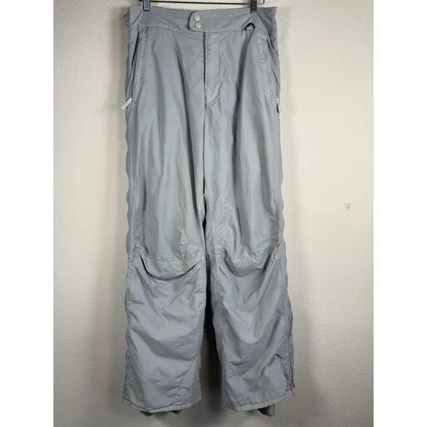 Columbia Vintage 90's Womens Full Side Zip Ski Snow Pants Gray Size XL F2 SL8087 - Image 10
