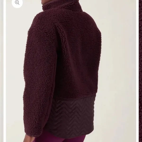NWOT Cozy Sherpa Snap Sweatshirt Pullover - Image 2