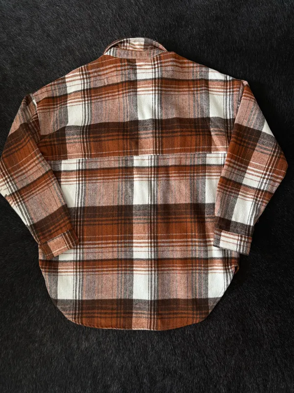 ACOA Boutique Button Up Jacket Brown - Image 4