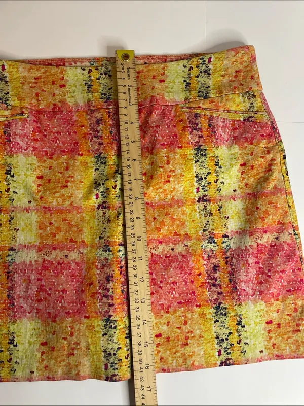 Attyre Ladies Skort Sz. 12 Tennis Golf Pickleball Stretch Pull On Plaid 90s - Image 11