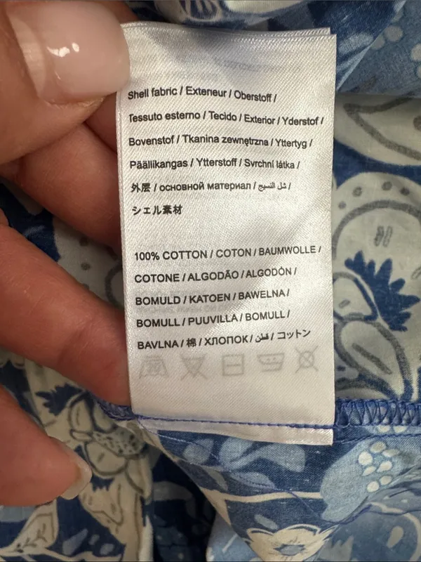Farm Rio Blue Floral Spaghetti-Strap Maxi Dress - Image 12