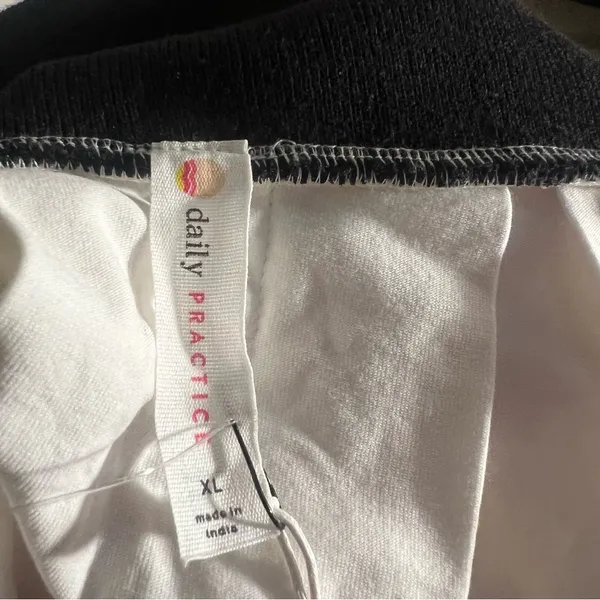 Daily Practice Anthropologie Women's Size XL Kick Back Pleated Mini Skirt White - Image 9