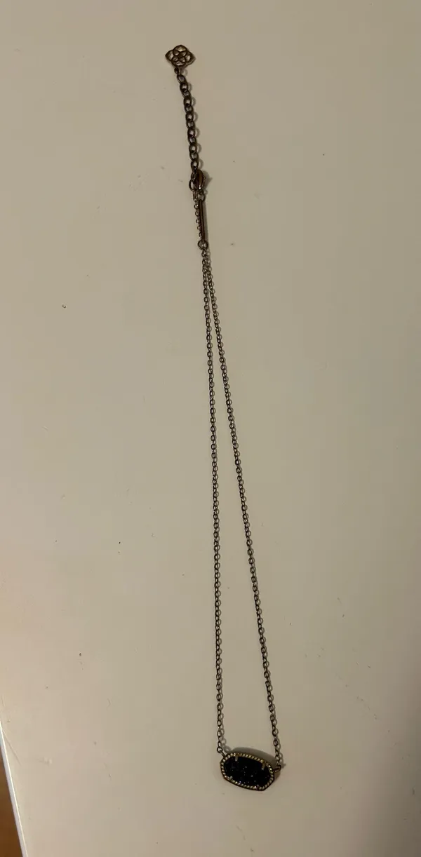 Kendra Scott Black Pendant Necklace - Image 2