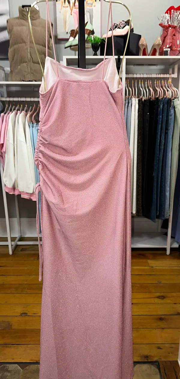 D&M Pink Glitter Formal Dress - Image 7