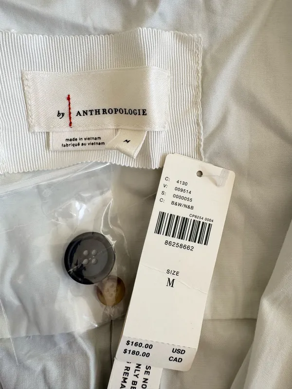 Anthropologie Twofer Buttondown Shirt Dress, Size M - Image 14