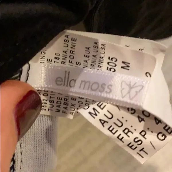 Ella Moss Ivory/Black Strpless Stripe Bathing Suit - Image 7