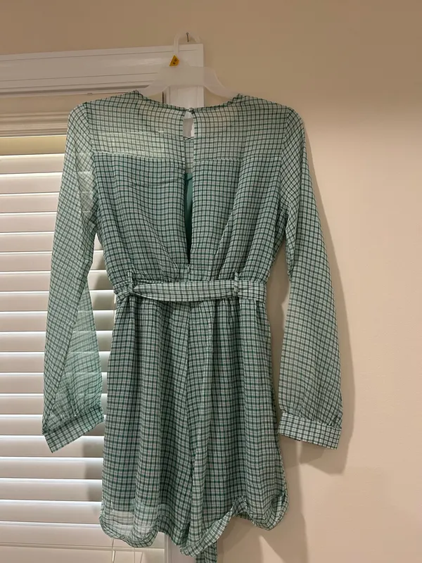 Boutique Gingham Romper - Image 2