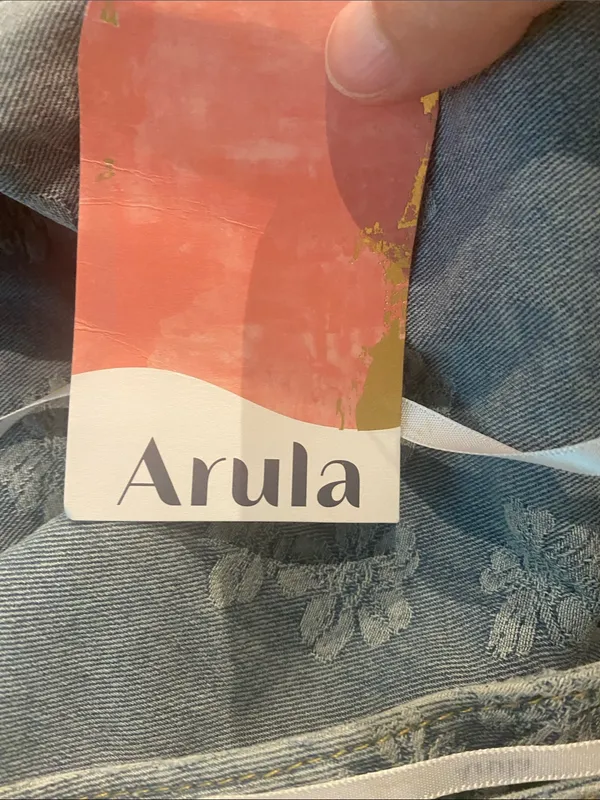 Arula Leighton Floral Denim Skirtall NWT 0X NWT - Image 4