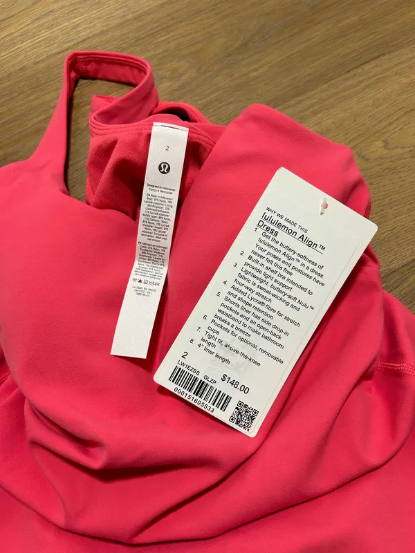 NWT Lululemon Align Dress size 2 Glaze Pink - Image 8
