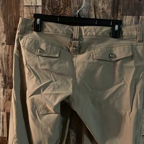 Athleta Dipper Nylon Cargo Hiking Pants Kahki Low Rise Women's Bootcut - Image 4