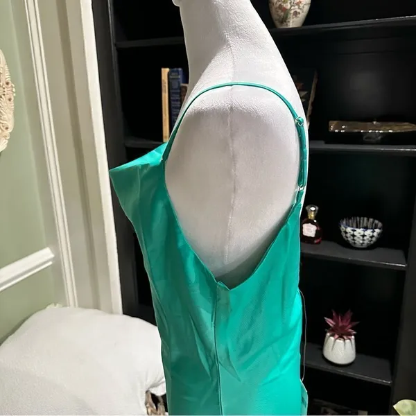 Forever 21 Green Satin Cowl‑Neck Dress – Size Medium – NWT - Image 6