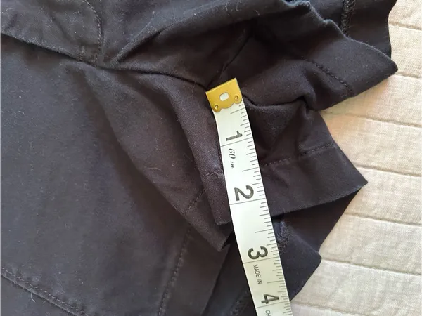 Abercrombie Vtg Y2K black chino cotton micro shorts 25” - Image 11