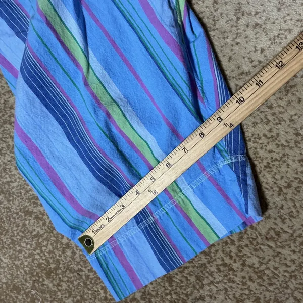 Free People Dream In Color Convertible Jumpsuit Womens S Blue Multi Cotton Boho - Image 12