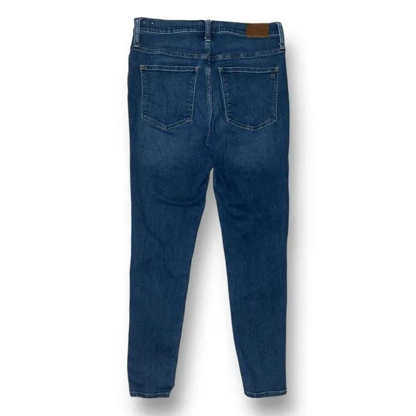 Madewell 10"‎ High Rise Roadtripper 30 Skinny Jeans Dark Wash Stretch Blue Denim - Image 2