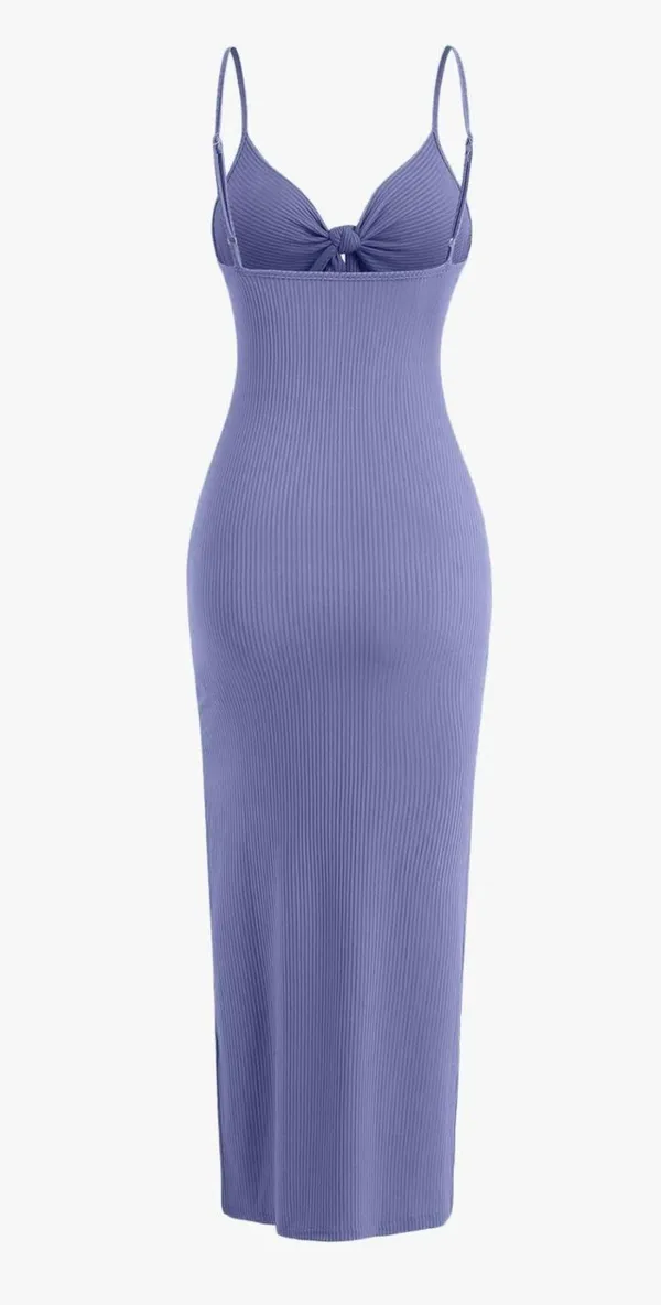 tik tok dress Purple - Image 2