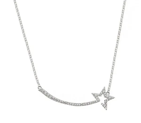 Blue Star/Shooting Star Necklaces Silver - Image 7