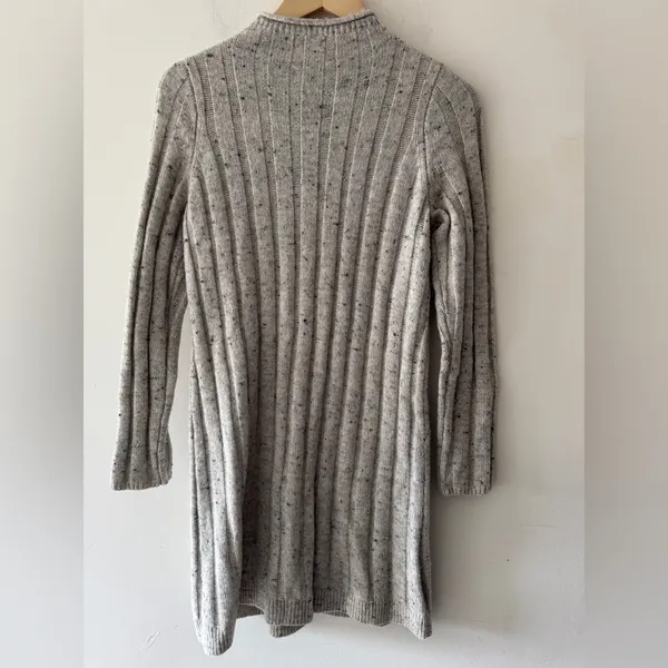 Madewell Gray Donegal Rolled‎ Mockneck Sweater Dress Wool Blend - Image 7