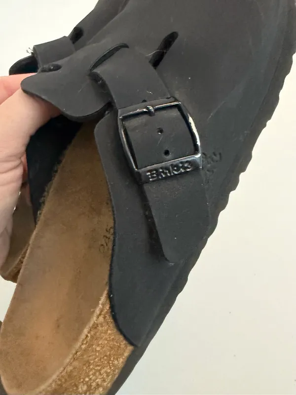 Birkenstock Clogs Boston Birki’s Potato Slip On Comfort Travel Lightweight Black - Image 8