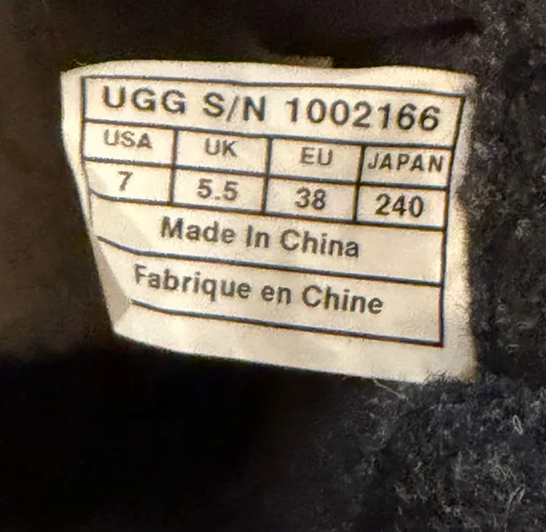 UGG Australia Calynda 1002166 Black Suede Shearling-Lined Lace-Up Heeled Boots 7 - Image 6