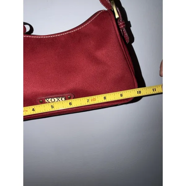 Vintage Y2K-era XOXO Red Mini Shoulder Bag Purse Gold Accents P - Image 10