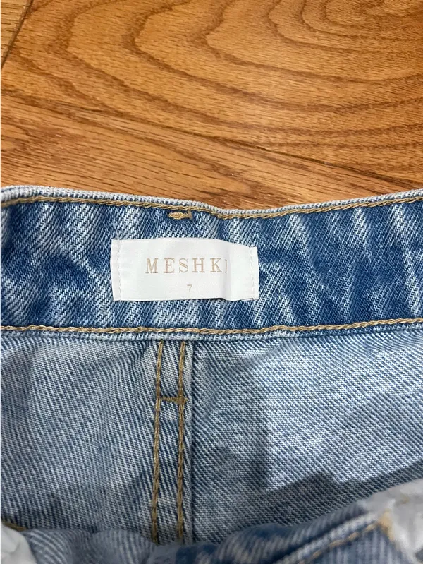 Meshki Denim Jeans Light Blue Mom size AU 7 - Image 4