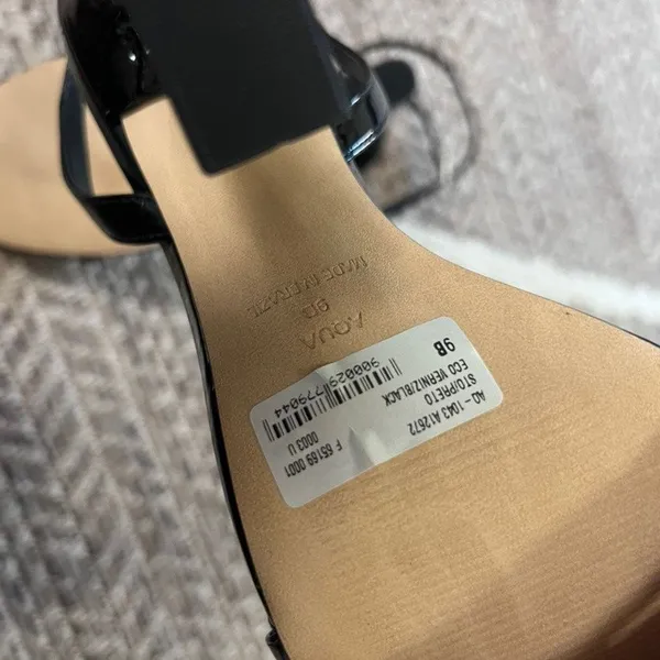 AQUA Ankle Strapped Heel Sz 9B - Image 6