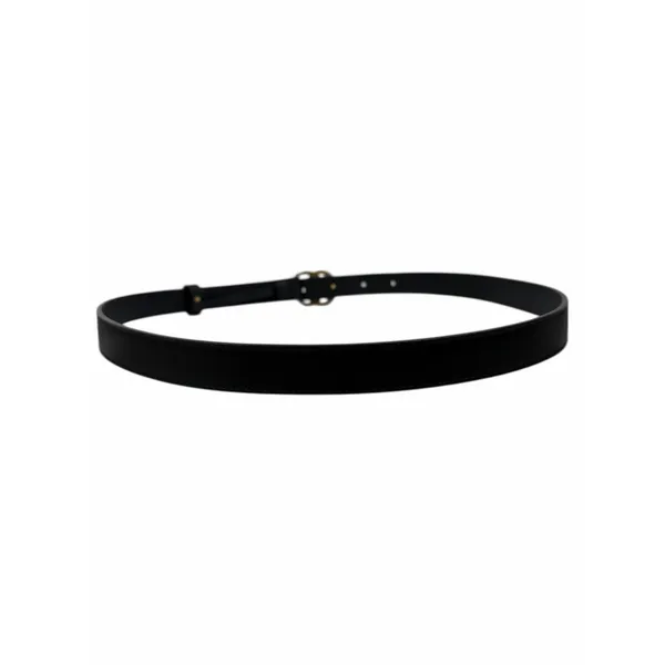 Gucci GG Logo Buckle Marmont Thin Belt Black Smooth Leather Size 80cm/32" - Image 6