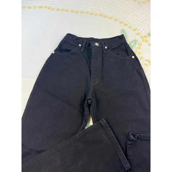 Wrangler Jeans Women 3/4x34 Black High Rise‎ Western Style Classic Denim Pants - Image 4
