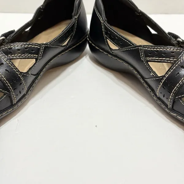 Clarks Women's Ashland Spin Q Leather Slip-on Loafers Shoes Size 8M - Image 8