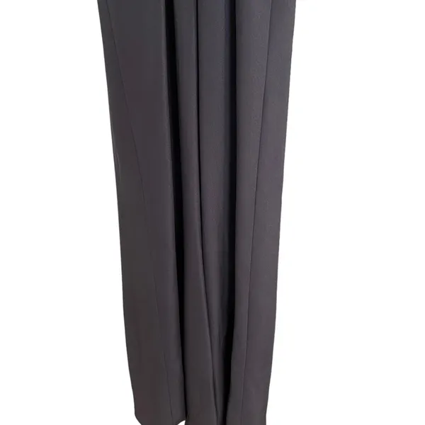 Black Shimmer High Neck Maxi Gown Open Back Formal Dress Sz S - Image 7