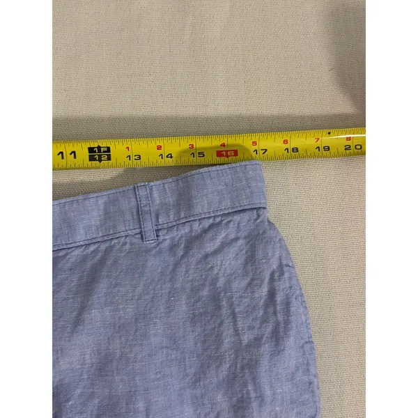 J.‎ Crew Linen Chambray Shorts size large - Image 5